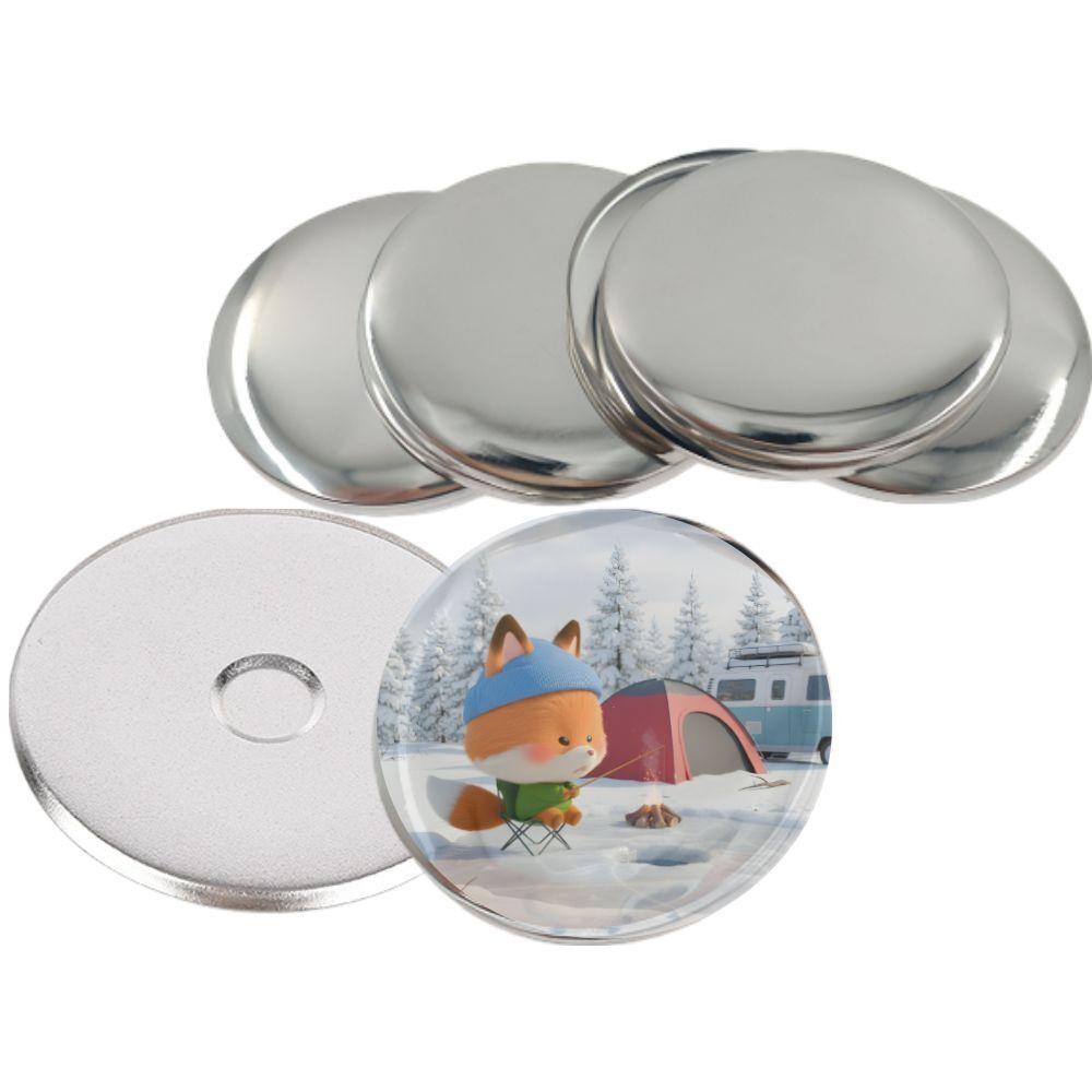 OwnerClan popular product magnetic pin button keychain metal round DIY making 58MM 100 pcs [WFLS5OO2