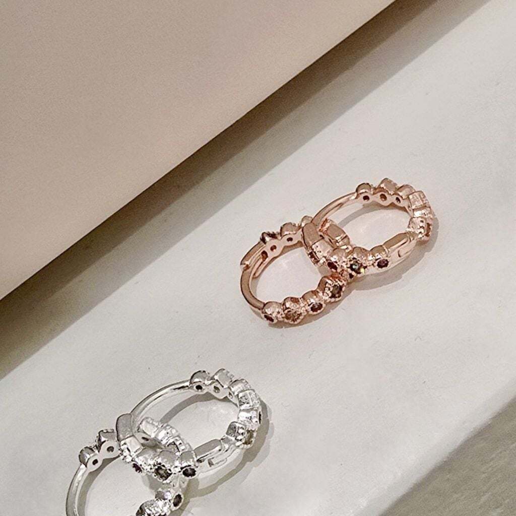 Ownerclan Popular Product S5008 Female Unique Colorstone Earrings One-Touch Daily Silver 925 [WFMI9P