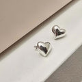 Ownerclan Popular Product S5013 Women Bold Heart Earrings Cute Daily Silver925 [WFMI9PJ260327]