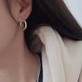 Ownerclan Popular Product SE116 Women Bold Ring Earings (Silver 925) [WFMI9Q6260327]