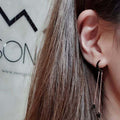 Ownerclan Popular Item SE140 Women Unique Star Moon Earrings Daily Silver 925 [WFMI9QA260327]