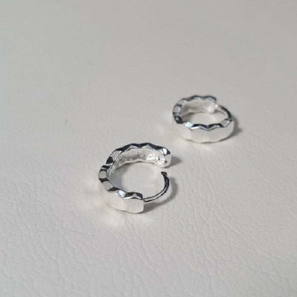 OwnerCland popular product SE106 women wave one-touch silver earings daily silver earrings (925 silv