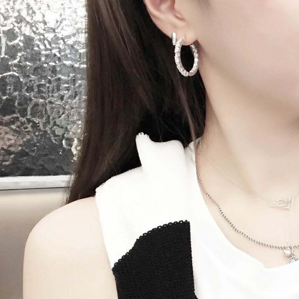 Ownerclan Popular Product SE134 Women Stone Ring Silver Earring Daily Earings (Silver 925) [WFMI9QV2