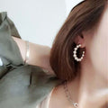 Ownerclan Popular Item SE182 Women Big Circle Design Earings Daily Silver 925 [WFMI9R7260327]
