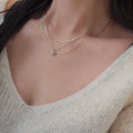 OwnerClan popular item S5006 women epoxy mini heart pendant daily silver925 [WFMI9S3260327]
