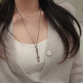 Ownerclan Popular Item S5010 Women Chain Snow Bell Necklace Unique Silver 925 [WFMI9S4260327]