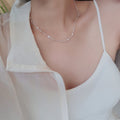 Popular Ownerclan Product SS1044 Women Rose Flower Design Necklace Unique Daily Silver 925 [WFMI9SS2
