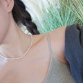 OwnerClan popular item SS1050 women snow chain neck jewelry daily silver 925 [WFMI9SU260327]