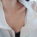 Ownerclan Popular Product SS1062 Women's Ring Necklace Lovely Simple Point Daily Silver 925 [WFMI9SZ