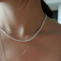 OwnerClan popular item SN147 women 5don silver chain necklace daily (silver 925) [WFMI9T0260327]