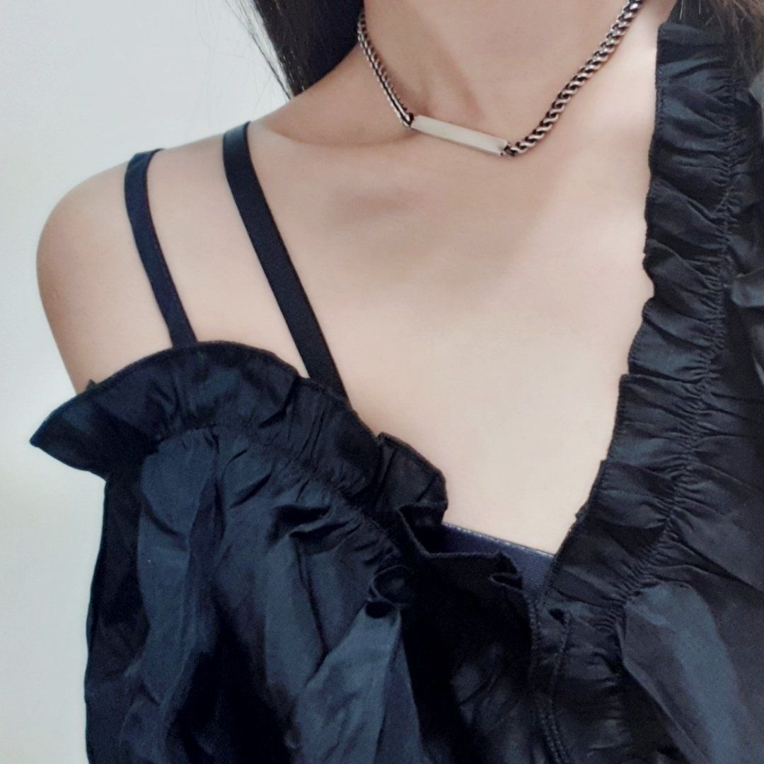 OwnerClan popular item SN1010 women's stick chain necklace daily unique silver sterling silver [WFMI