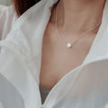 OwnerCland Popular Product SN1020 Women Cute Smile Silver Necklace (925 Silver) [WFMI9TJ260327]