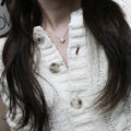 Ownerclan Popular Item SN1033 Women's Lace Clover Silver Necklace Daily Silver (925 Silver) [WFMI9TW