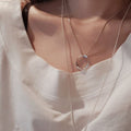 OwnerClan popular item SN1037 women unique ring pendant silver necklace daily silver 925 [WFMI9TY260