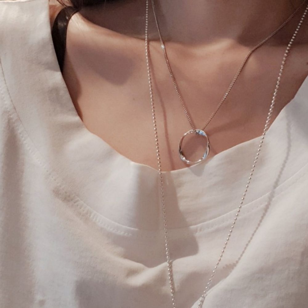 Owner Clan popular item SN1037 women's unique ring pendant silver necklace daily silver necklace (si