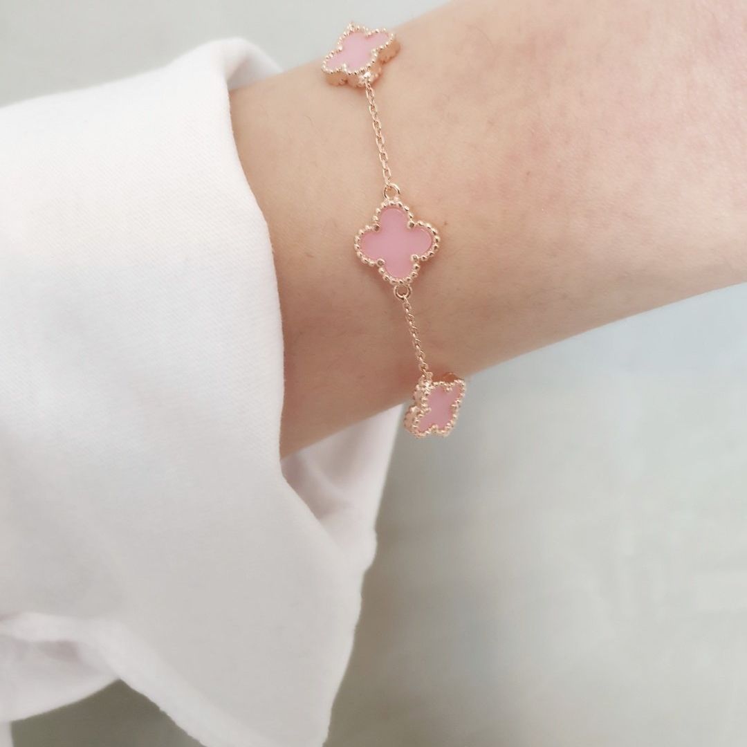 Ownerclan Popular Product S5039 Women's Pink Opal Simple Design Bracelet Daily Silver925 [WFMI9VD260