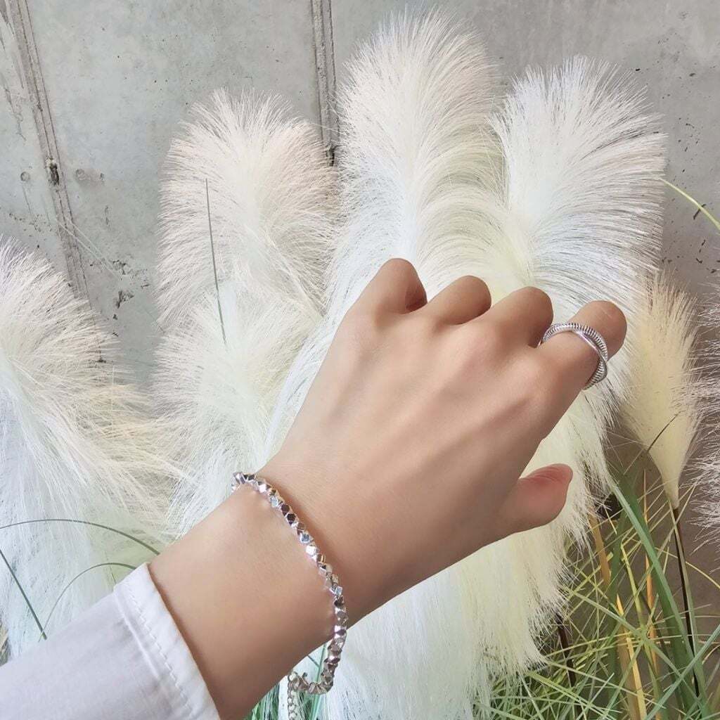 OwnerClan popular item SS1031 women silver irregular design bracelet unique daily silver bracelet 92