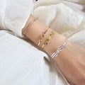 Ownerclan popular item SS1040 women's bracelet 2mm ribbon design snake chain unique sterling silver 