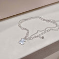 Ownerclan Popular Product S757 Women Cute Bracelet Panda Pendant Layered Chain Silver925 [WFMI9WA260