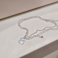 Owner Clan Popular Item S757 Women Cute Bracelet Panda Pendant Layered Chain Daily Silver Bracelet S