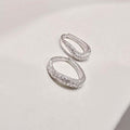 Ownerclan Popular Product S708 Women's Cubic Wave One-Touch Earrings Simple Silver925 [WFMI9WO260328