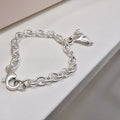 Owner Clan popular product S704 women's unique dolphin tail pendant chain bracelet daily silver brac
