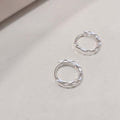 Ownerclan Popular Item S413 Women Diamond Cutting One Touch Earrings Daily Silver 925 [WFMI9WW260328