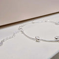 Ownerclan Popular Product S408 Women's Bobble Bracelet Unique Design Daily Bracelet Sterling Silver 