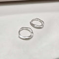 Ownerclan Popular Product S402 Women Wave Design One-Touch Earring Daily Earings Sterling Silver [WF