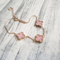 Owner Clan best-selling product SS3005 women pink opal bracelet basic daily silver bracelet silver92