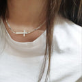 OwnerCland popular product SS3011 women's cross chain necklace casual unique silver925 unisex [WFMI9