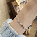 Owner Clan popular product SS3018 women's smile bracelet casual design daily accent silver 925 brace