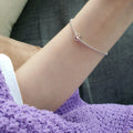 Owner Clan popular item SS3041 women's smile design bracelet casual daily silver 925 bracelet [WFMI9