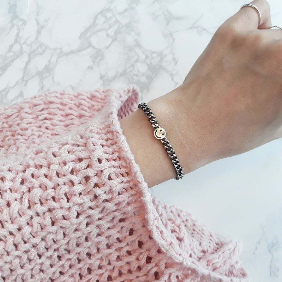 Ownerclan popular item SS3042 women's smile pendant chain bracelet unique joy daily silver925 [WFMI9