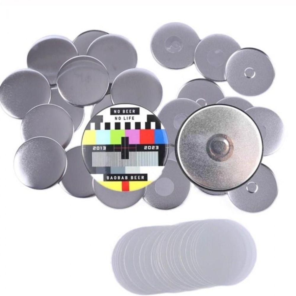 OwnerClan popular product DIY magnetic pin button round metal making 58MM 100PC badge press pin mate