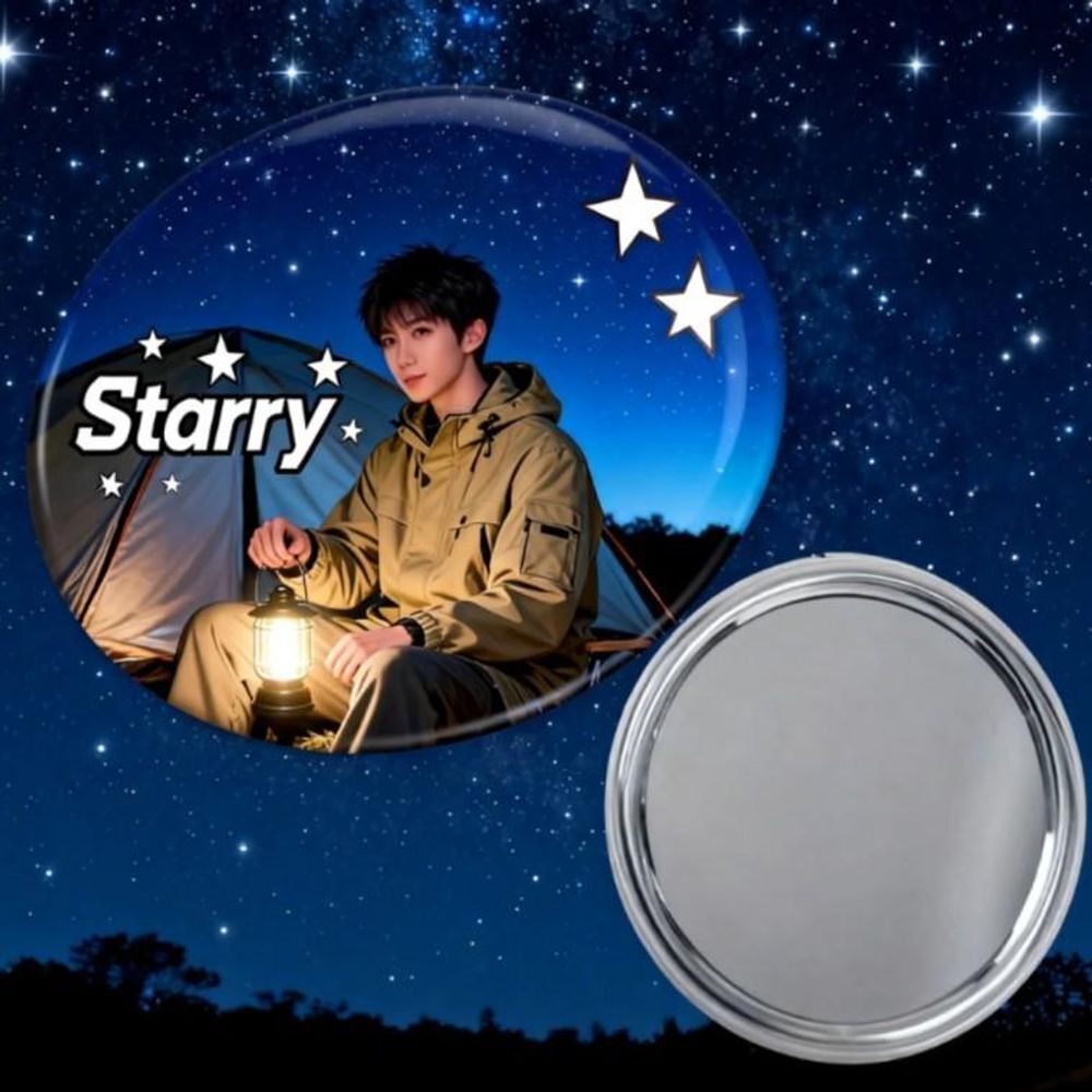 OwnerClan popular item practical mirror pin button round metal DIY made 58MM 100 pieces badge pin pr