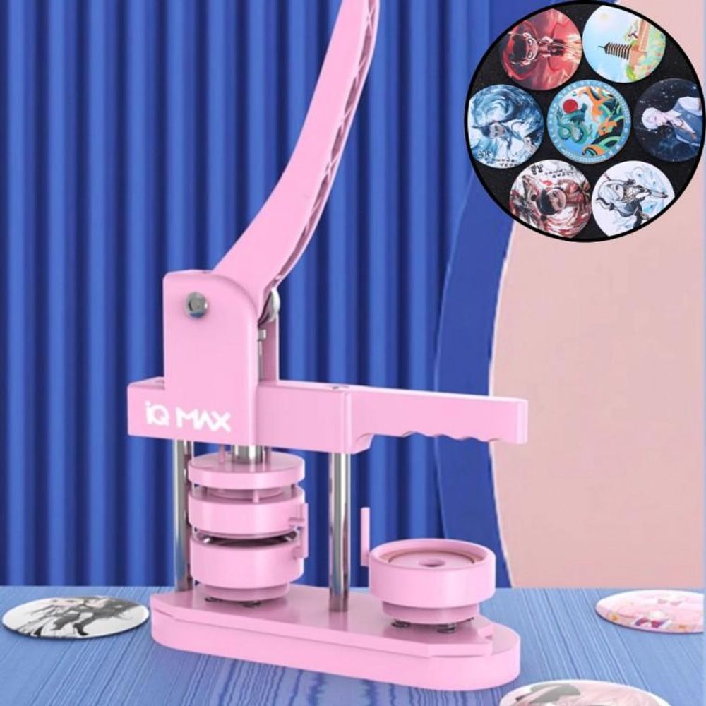OwnerClan Premium 58MM Badge Machine Round Pin Button Pinmaking Set Metal Stamping 58mm Bottle Opene