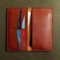 Celebrhouse Leather PYUYEHRR Phone Wallet Luxury Brown Long Wallet