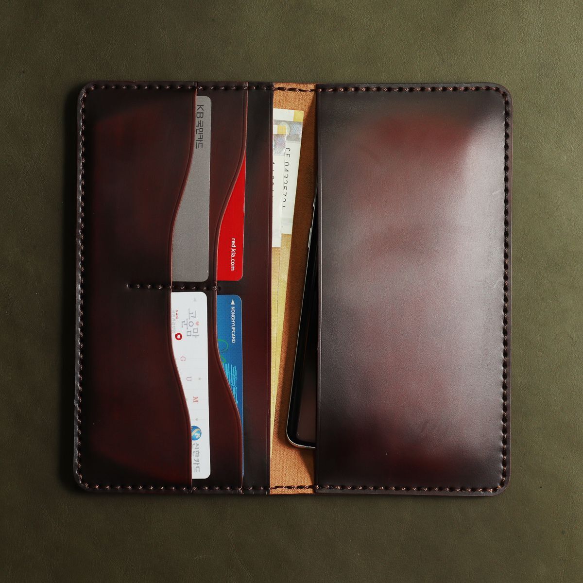 Celebrhouse Leather OAISKSVY Phone Wallet Adobank Long Wallet