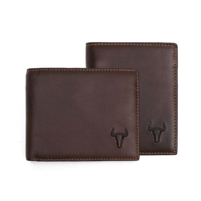 CelebrityHouse MJ3222 KBCLOTYP BlueMount Saddle Leather Zip Wallet Men's Wallet