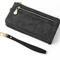 CelebrityHouse Ladies Black Leather Wallet Women's Leather Wallet Woman's Purse