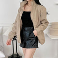 Celebrity House Jacket ZPUPSOOL Women's Zip-up Half-neck Work Look