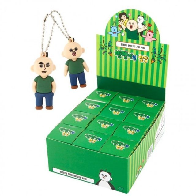 Celeb House Daily NWEVUEJZ Bbangbbang's Detailed Random Figure Keychains Set -12EA