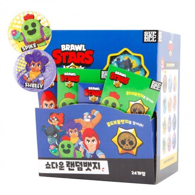 Celeb House Brawl Stars GTAGWECI Showdown Premium Badge 24EA Trend Random