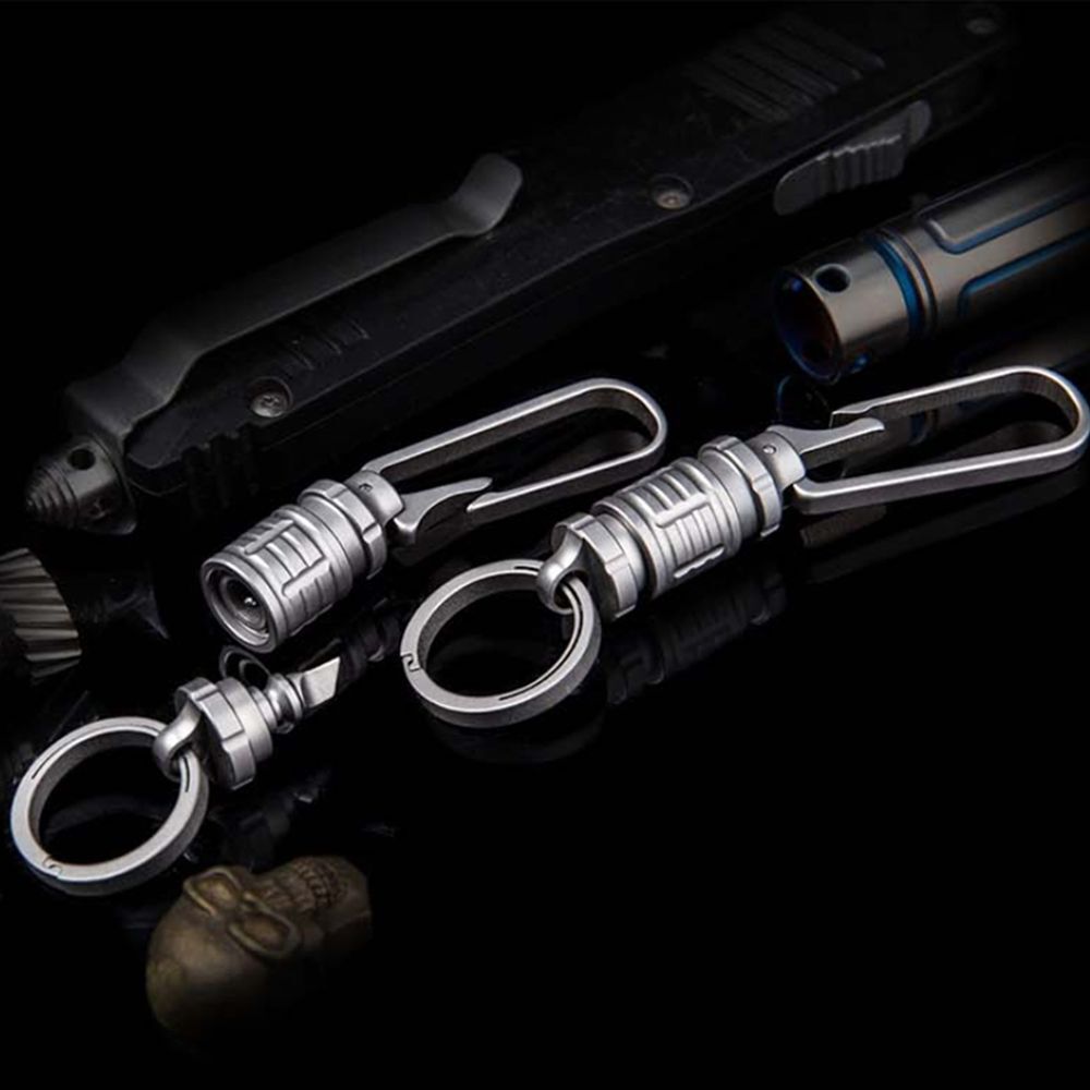 CelebrityHouse keyring NRWWZCKX camping fishing tactical 16g TC4 titanium buckle