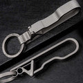 CelebrityHouse keyring QOBAKMUP tactical hiking 12g titanium block-type keyholder
