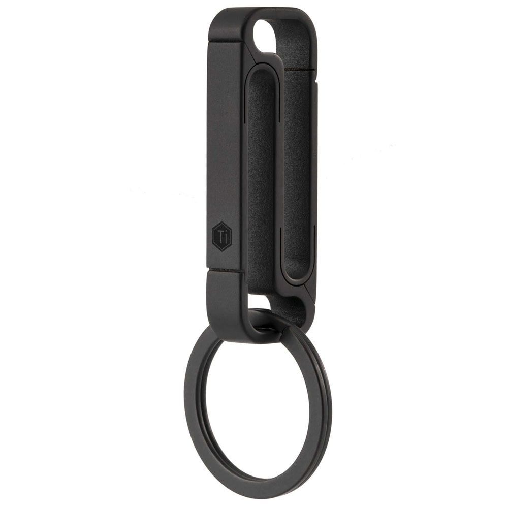 Celeb House Key Unity TLQRLNKW Titanium Keychain Belt Clip KM11 Black PVD