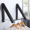 CelebrityHouse wall-mounted MSUWPIKW drying rack space-saving black foldable makeshift衣架