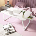 CelebrityHouse White FTSQCYTW Reclining Desk D Bedtable HomeWork Foldable 2 Seater