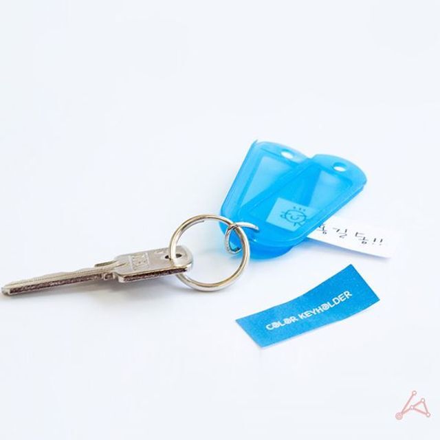 CelebrityHouse changing room MPX ISPAX keyring locker room number keyholder blue GWM